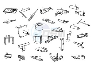 ATLANTIS O2 - 50 cc drawing WORKSHOP SERVICE TOOLS