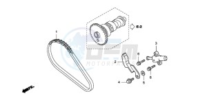 TRX420TE FOURTRAX ES drawing CAM CHAIN/TENSIONER