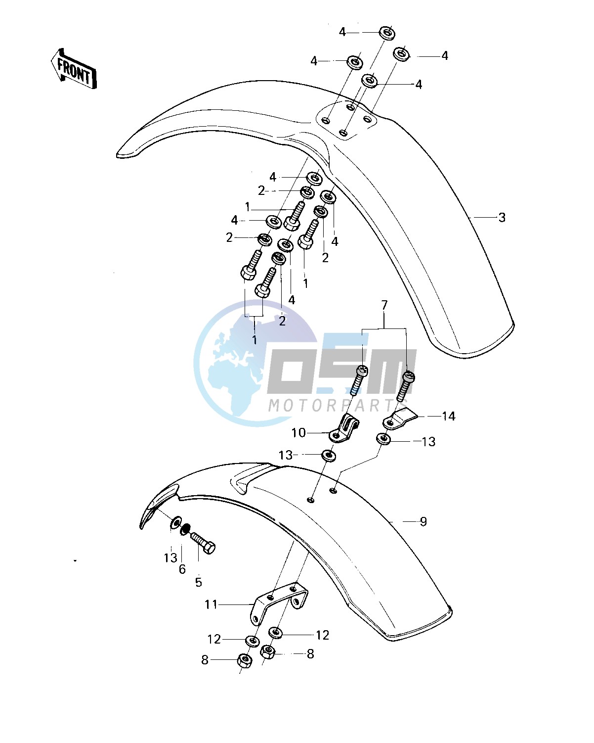 FENDERS -- KM100-A6_A7- -