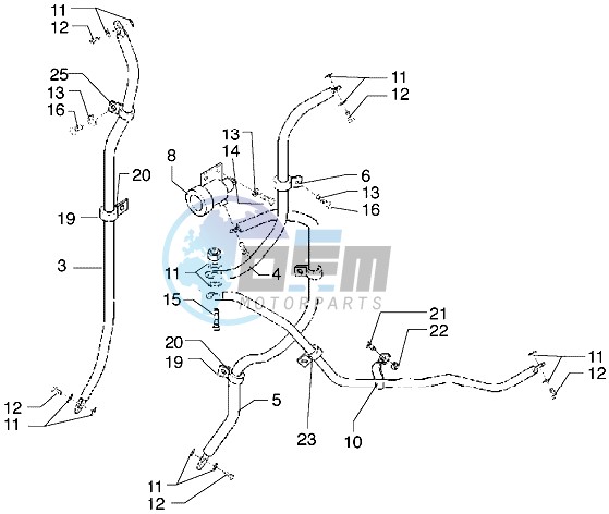 Brake piping