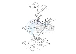 NXC CYGNUS X 125 drawing STAND-FOODREST