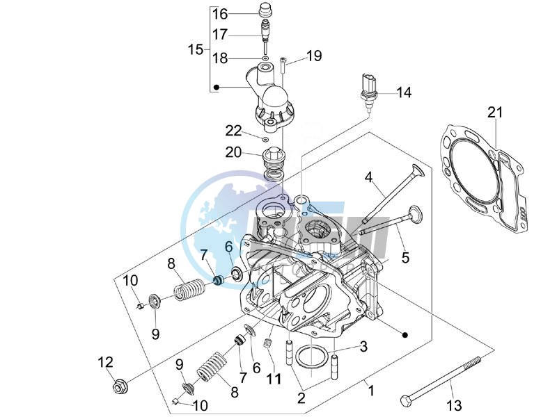 Cylinder head unit - Valve