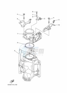 FL225FETX drawing THROTTLE-BODY