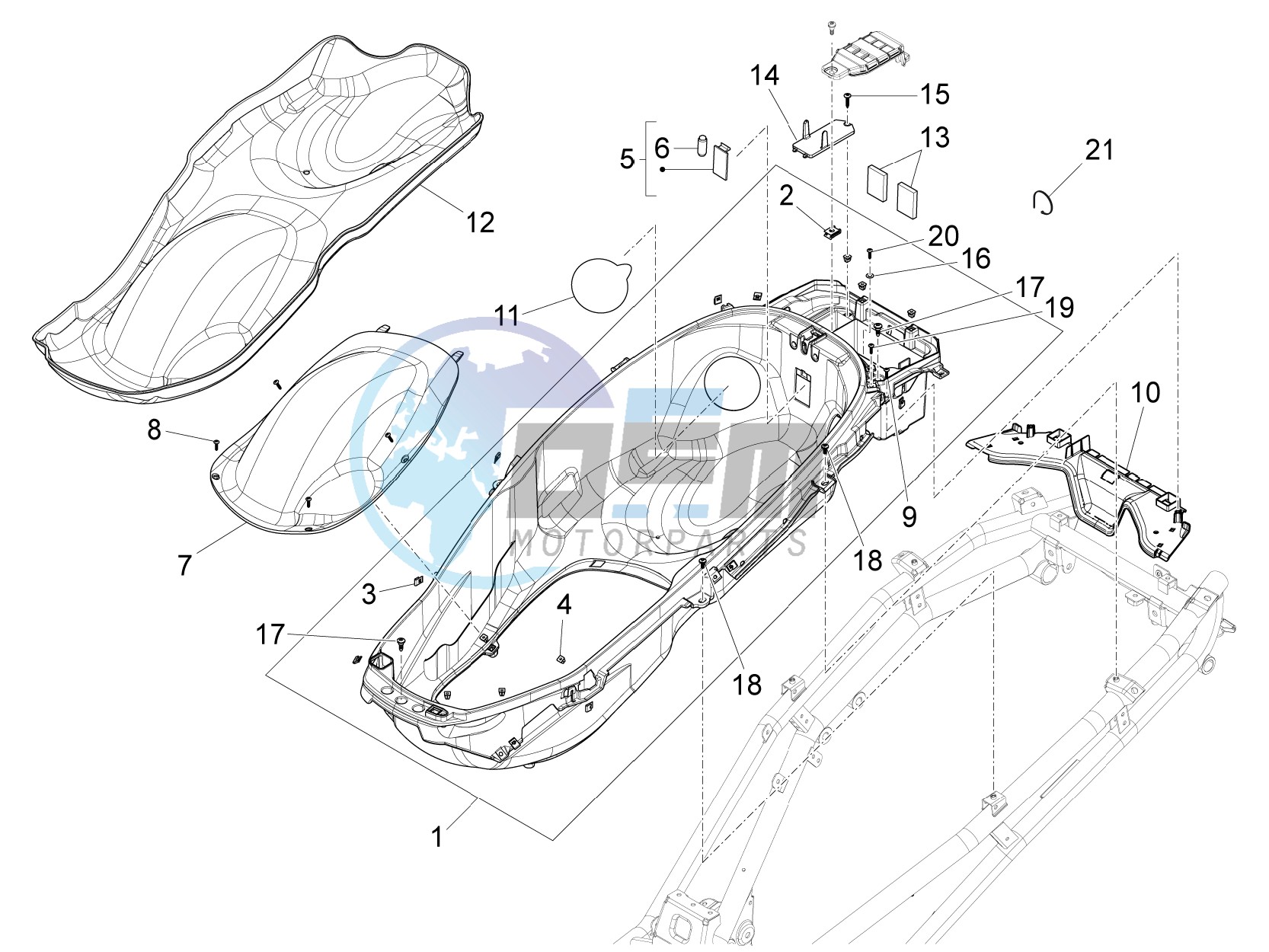 Helmet box - Undersaddle