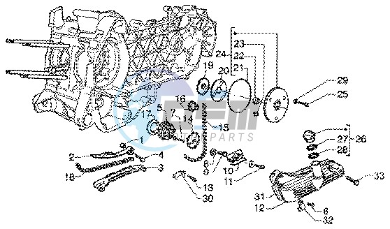 Oil pump-oil pan