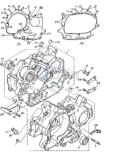 XV VIRAGO 535 drawing CRANKCASE