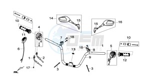 MAXSYM 600I drawing HANDLEBAR