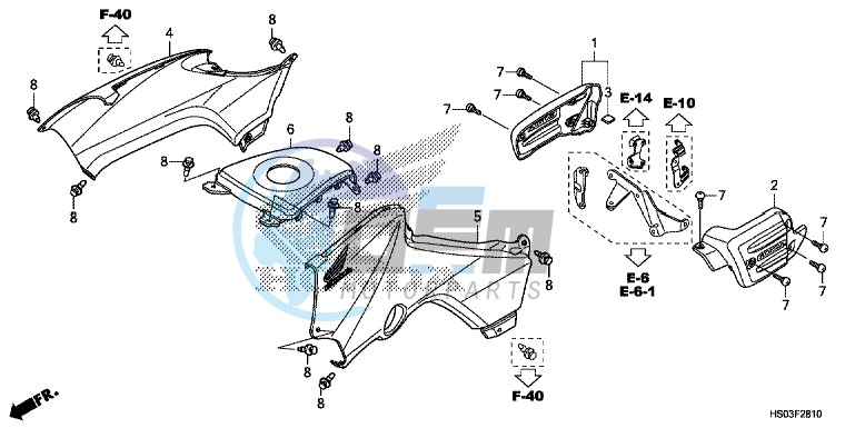 SIDE COVER/TANK COVER