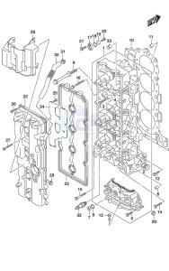 DF 175 drawing Cylinder Head