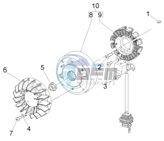 Flywheel magneto