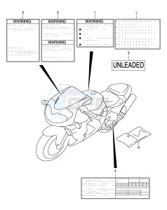 TL1000R (E2) drawing LABEL (MODEL K1)