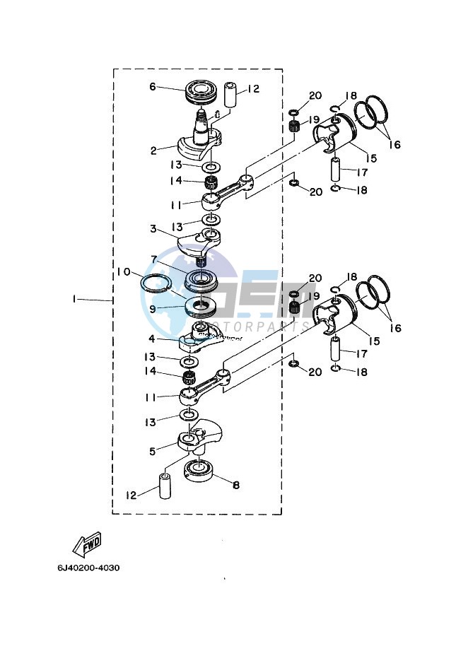 CRANKSHAFT--PISTON