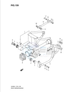 VL800 drawing REAR SWINGING ARM