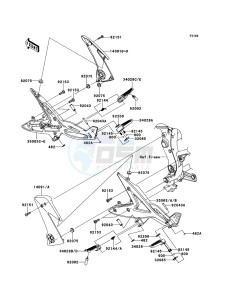 ER-6f EX650A7F GB XX (EU ME A(FRICA) drawing Footrests