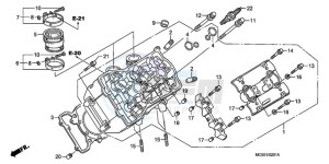 ST1300A9 CH / ABS MME - (CH / ABS MME) drawing LEFT CYLINDER HEAD