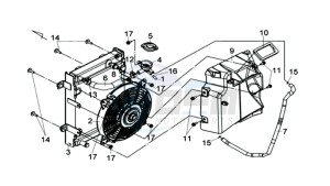 MAXSYM 600 I ABS EXECUTIVE SPORT L6 drawing RADIATEUR / SLANGEN