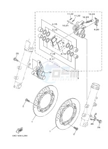 XP500 T-MAX 530 (59CF) drawing FRONT BRAKE CALIPER