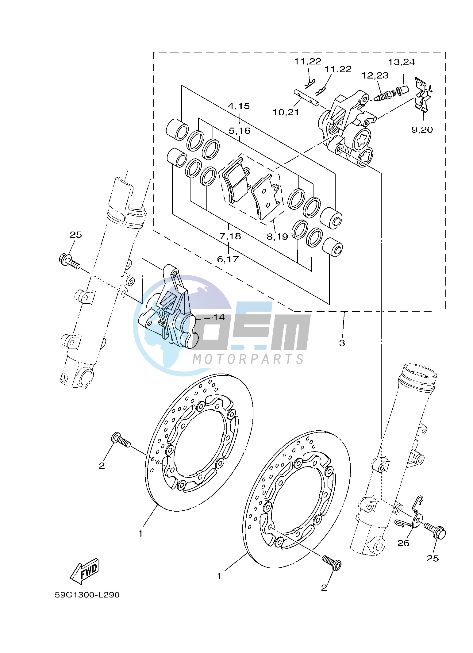 FRONT BRAKE CALIPER