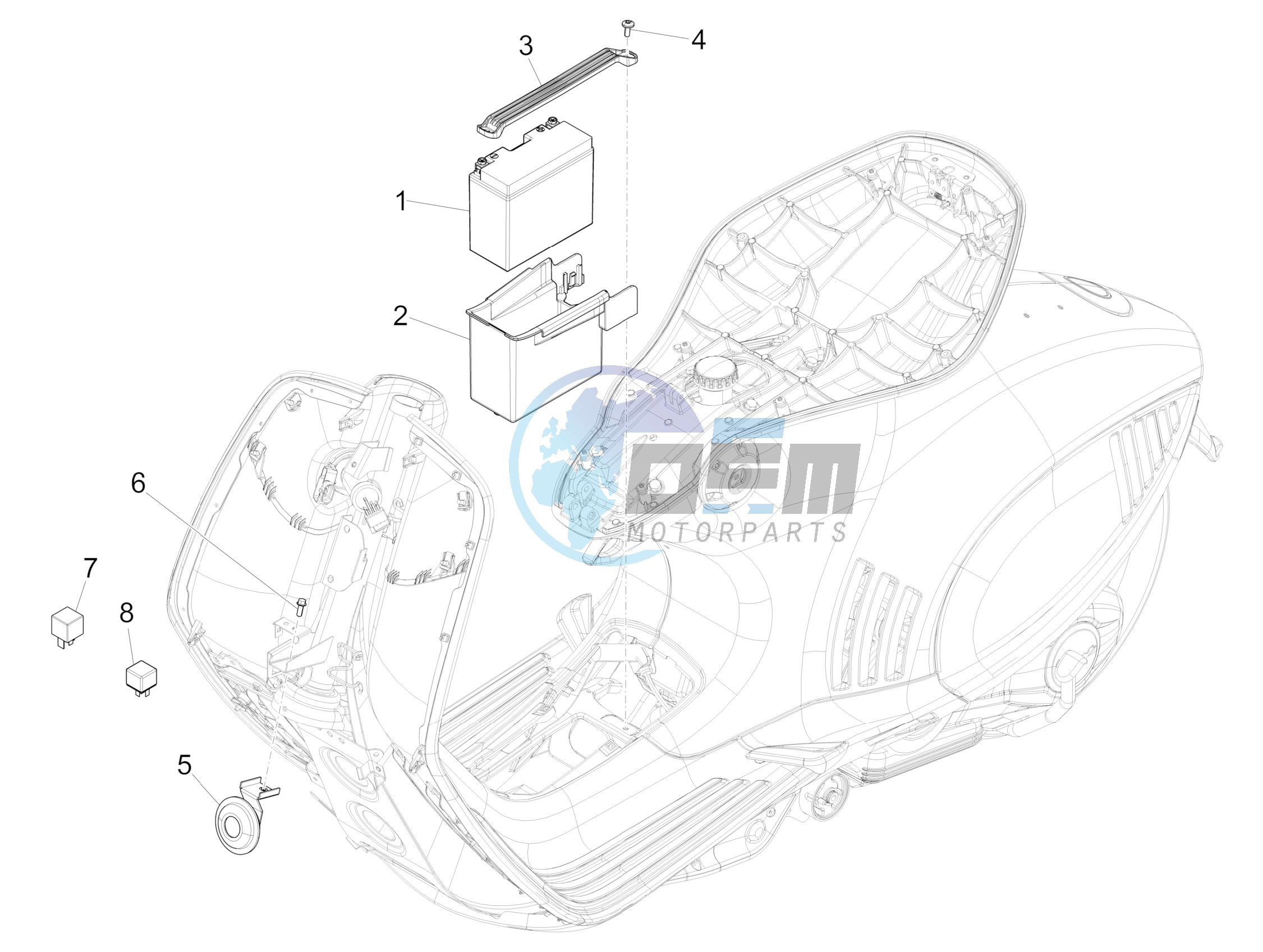 Remote control switches - Battery - Horn