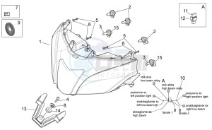 RSV 4 1000 4V SBK-FACTORY drawing Headlight