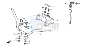 TRX450FE drawing HANDLE PIPE