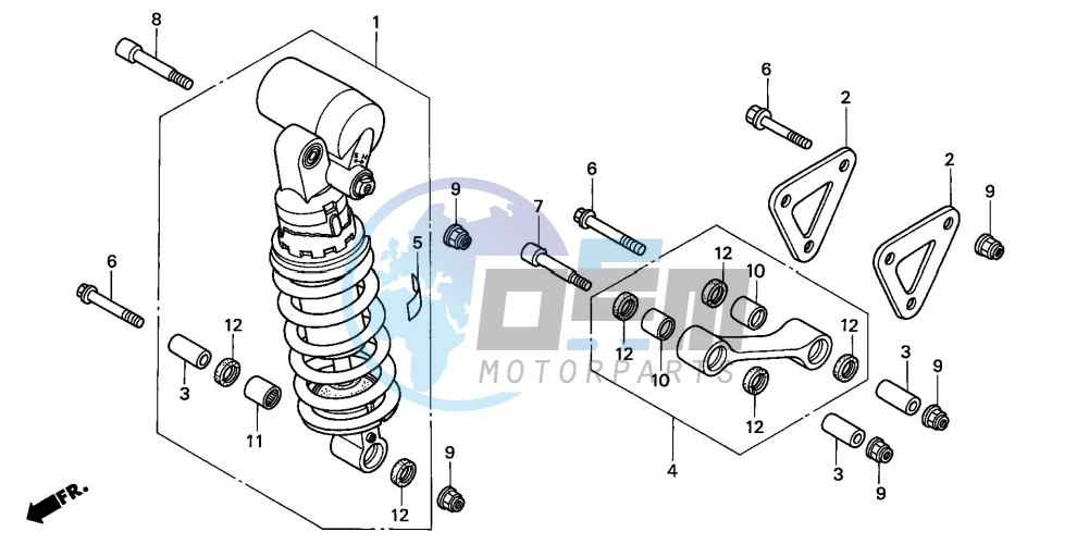 REAR CUSHION (CBR900RRY,1/RE1)