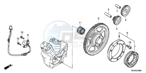 NT700VAB drawing PULSE GENERATOR/ STARTING CLUTCH