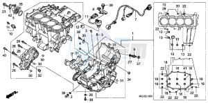 CBF1000FAB drawing CRANKCASE