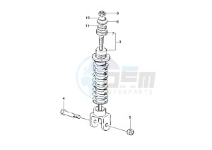 Zip 50 4T drawing Rear Shock absorber