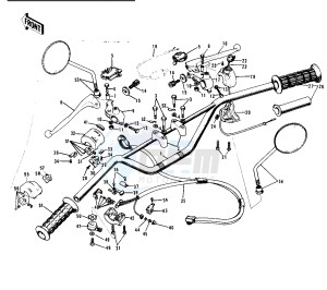 G5 100 drawing HANDLEBAR -- 72-73 G5-A- -