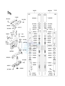 VN 1500 B [VULCAN 88 SE] (B1-B3) N7FA drawing FRONT FORK -- N7F_N7FA_N8F_N8FA- -