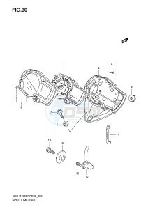 GSX-R1000 (E2) drawing SPEEDOMETER