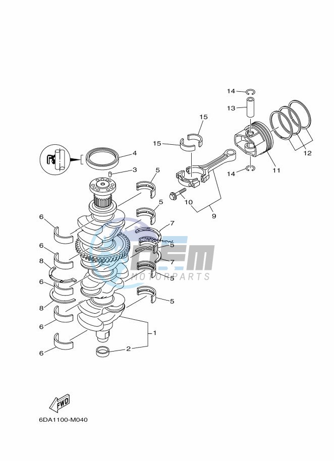 CRANKSHAFT--PISTON