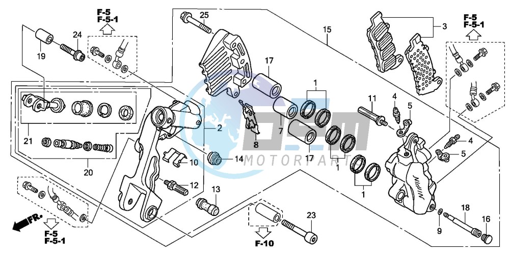 L. FRONT BRAKE CALIPER