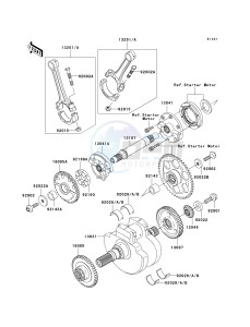 VN 1600 D [VULCAN 1600 NOMAD] (D6F-D8FA) D8FA drawing CRANKSHAFT