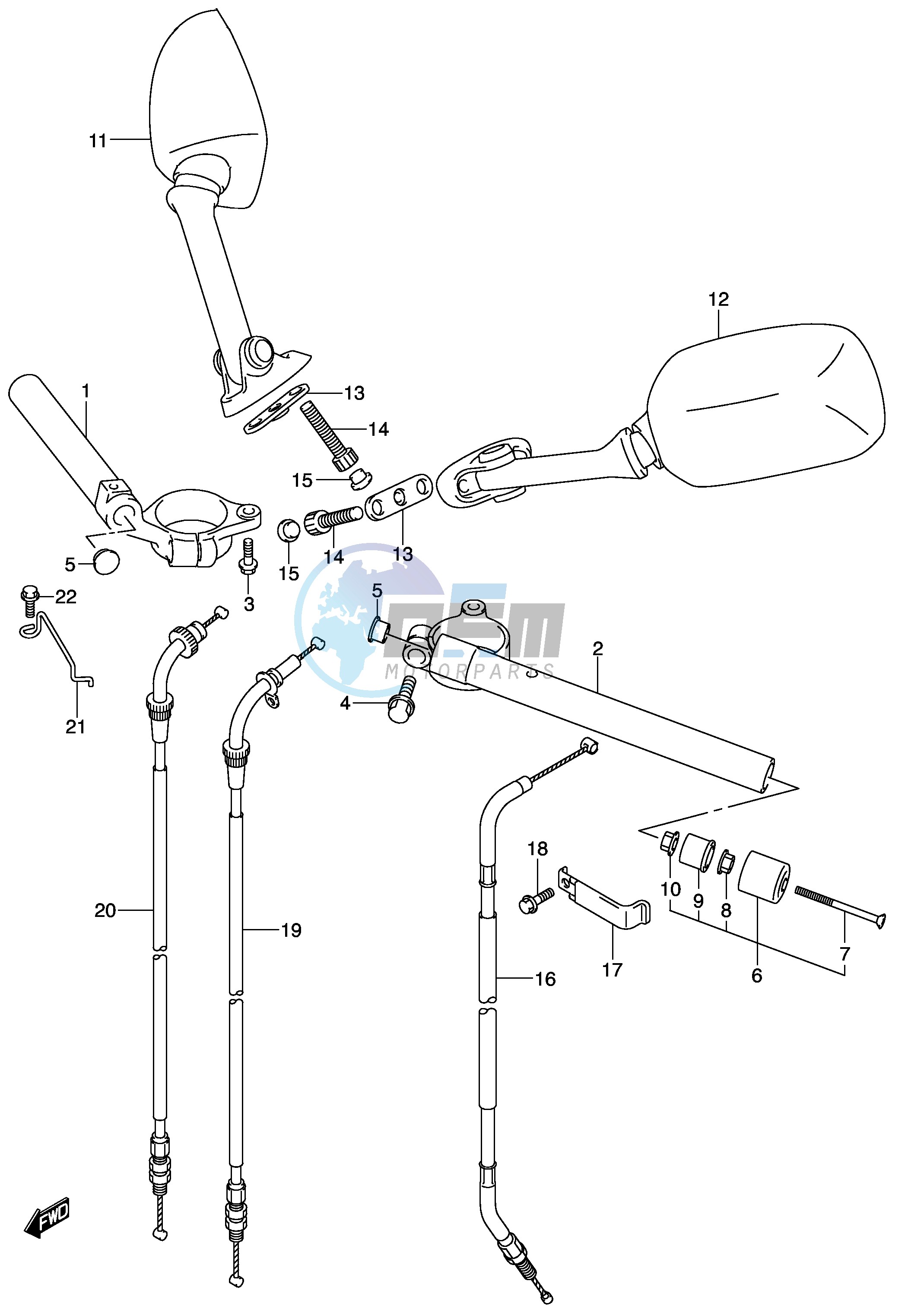 HANDLEBAR (MODEL K2 K3)