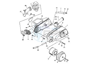 YP MAJESTY 150 drawing INTAKE