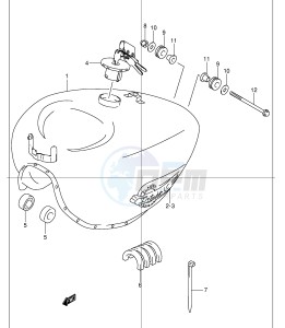 VL250 (E2) drawing FUEL TANK (MODEL K2 K3 K4)