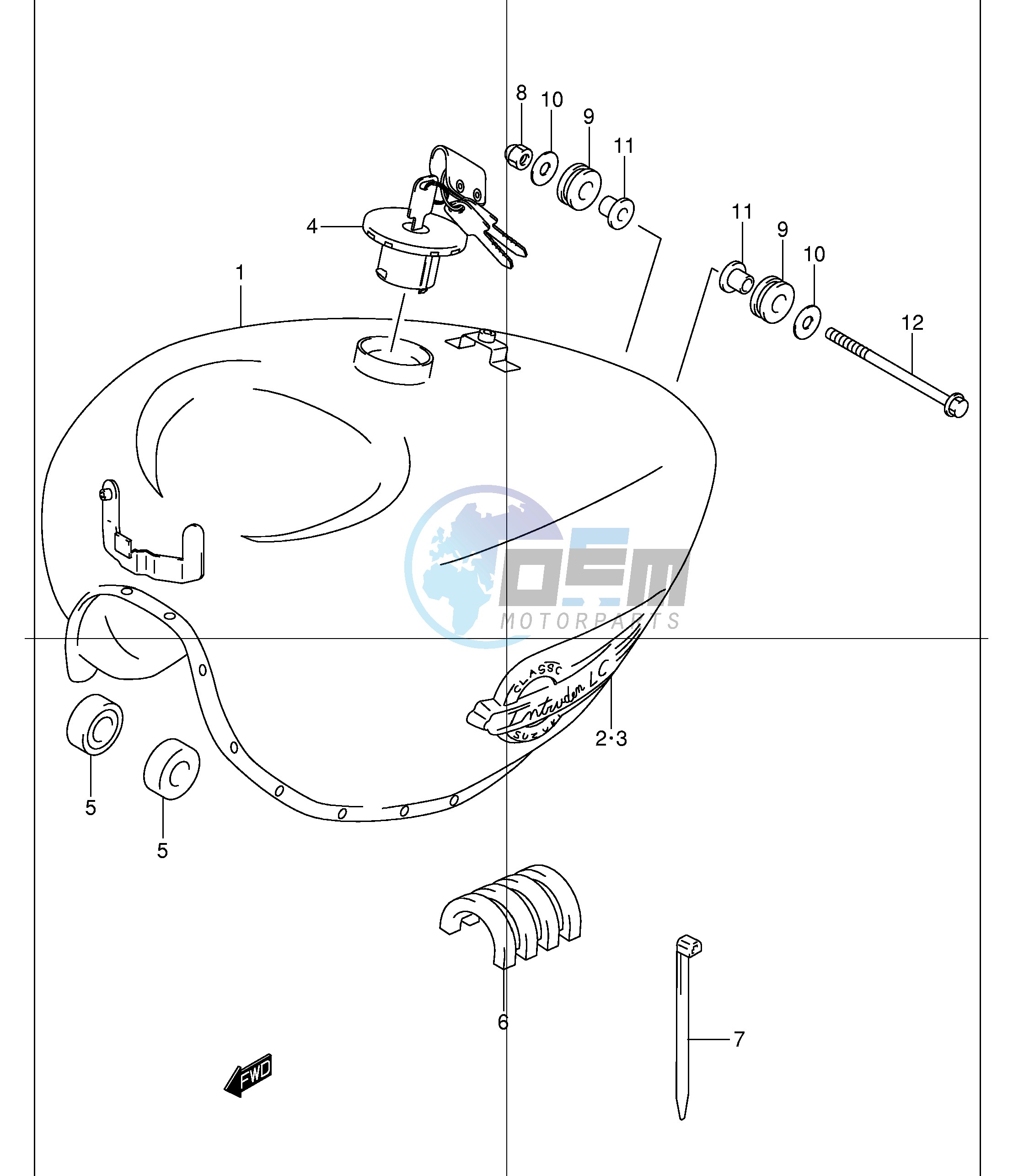 FUEL TANK (MODEL K2 K3 K4)