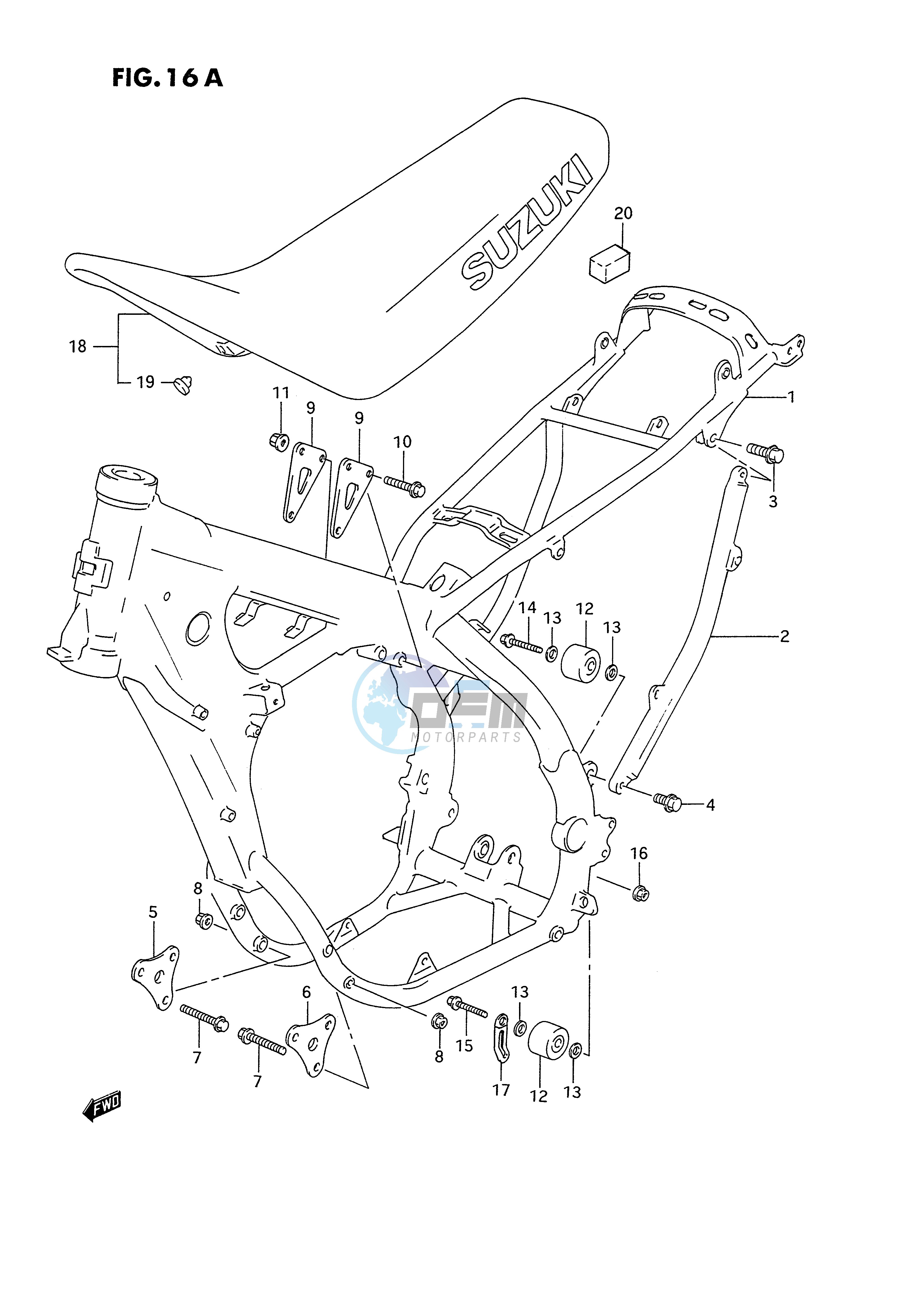 FRAME - SEAT (MODEL R S)