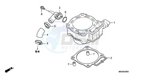 CRF450RB drawing CYLINDER