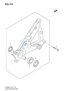 AN400 BURGMAN EU drawing REAR SWINGING ARM