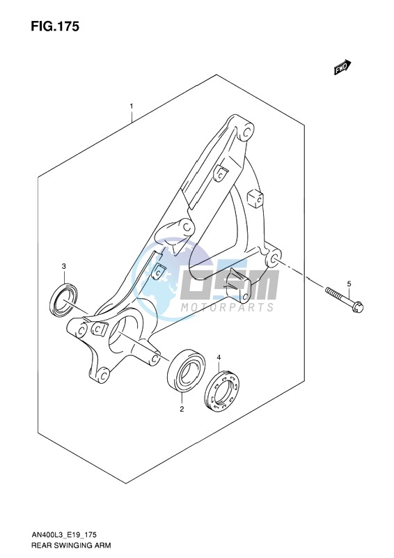 REAR SWINGING ARM