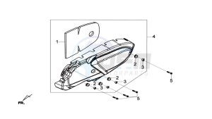 MAXSYM 600I drawing CRANKCASE COVER LEFT