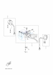 MT125 MTN125-A (BGW2) drawing HANDLE SWITCH & LEVER