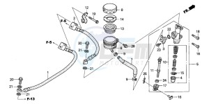 CBF600SA drawing REAR BRAKE MASTER CYLINDER (CBF600SA/NA)