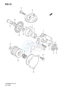 LT-Z400 (E19) drawing OIL PUMP