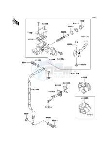 KX65 KX65A8F EU drawing Front Master Cylinder