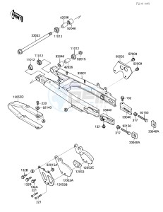 KX 250 F [KX250] (F1) [KX250] drawing SWINGARM