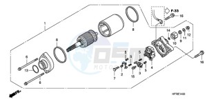 TRX420FPAA Australia - (U / PS) drawing STARTING MOTOR